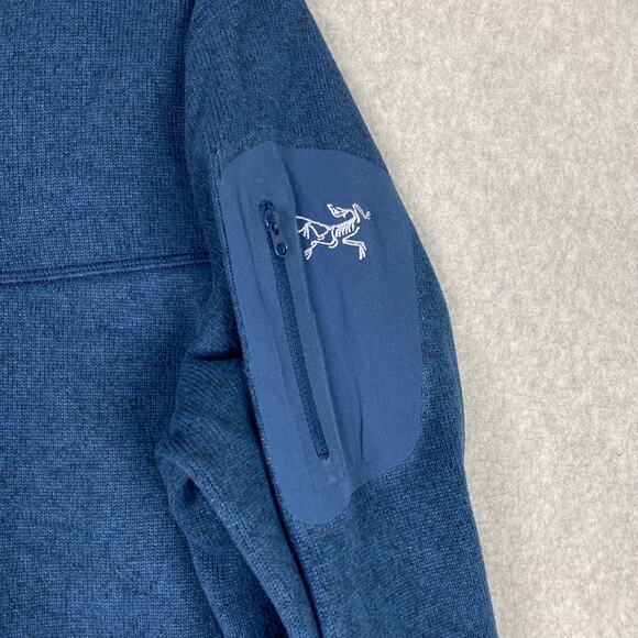 Arcteryx Jacket Mens M Blue Covert Cardigan Full Zip Logo - Picture 5 of 9